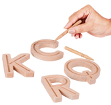 Alphabet block stencils